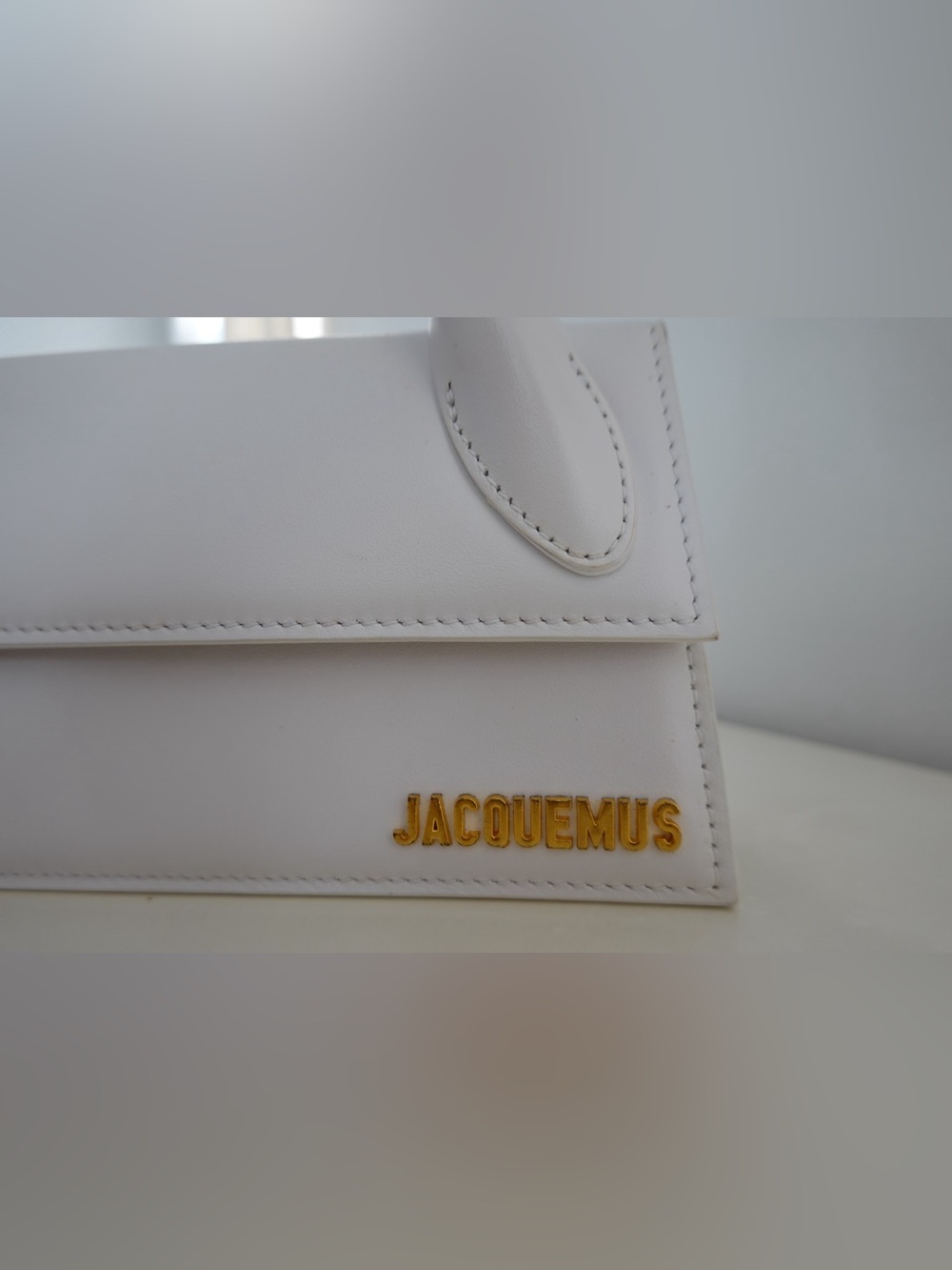 Jacquemus Le Chiquito Long White Leather Bag - Picture 6 of 8